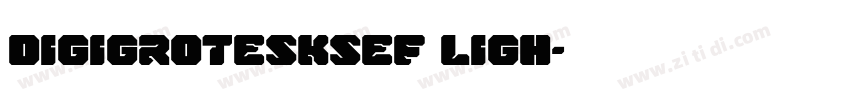DigiGroteskSEF Ligh字体转换